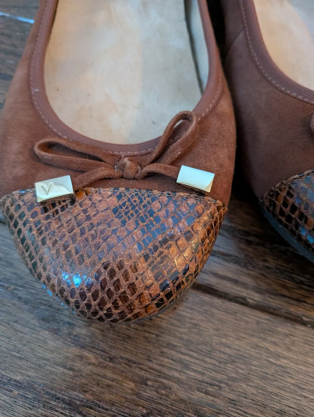 Vionic Women's Brown Suede Minna Ballet Flats 8.5 - Picture 3 of 9
